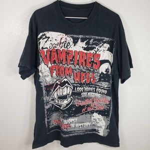 Zombie Vampires Graphic Tee Shirt